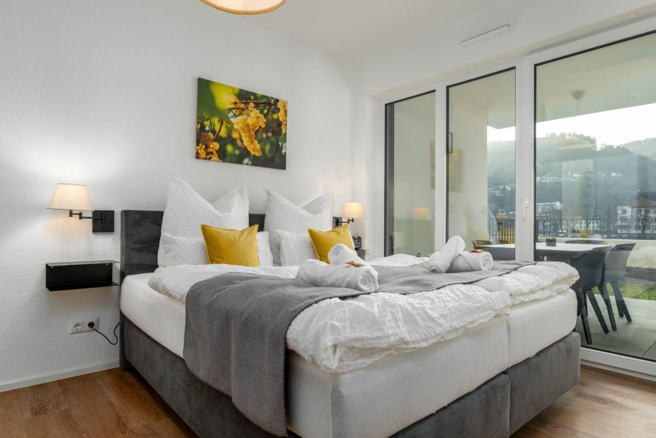 Vivamosel: Appartement Mit Mosel & Burgblick - Balkon - Parken - Aufzug - Fahrradraum Cochem Eksteriør billede