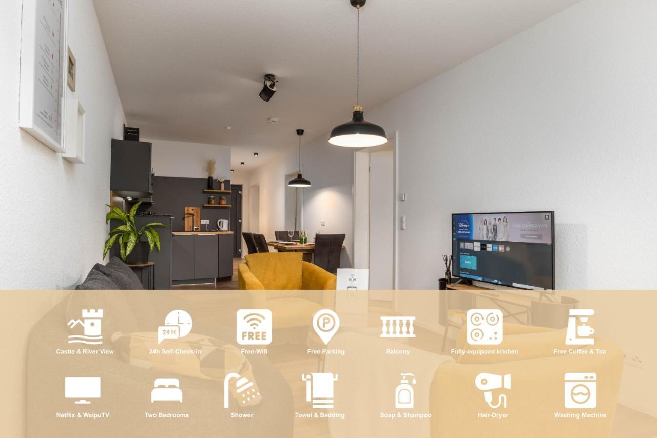 Vivamosel: Appartement Mit Mosel & Burgblick - Balkon - Parken - Aufzug - Fahrradraum Cochem Eksteriør billede
