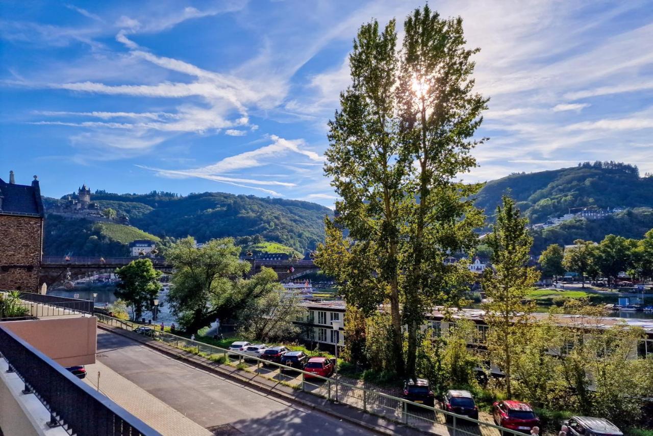 Vivamosel: Appartement Mit Mosel & Burgblick - Balkon - Parken - Aufzug - Fahrradraum Cochem Eksteriør billede